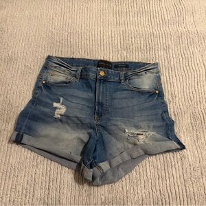 Kendall & Kylie Blue Stretch Jean Shorts Size 13